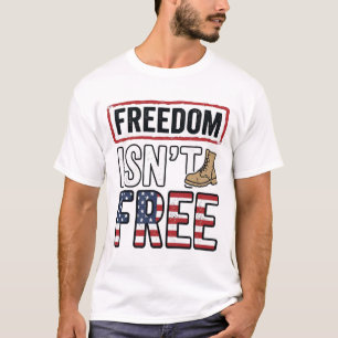 Liberdade Não É Grátis Camisa Vintage Patriótica D