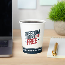 Liberdade Não É Grátis - Design Patriótico Vermelh