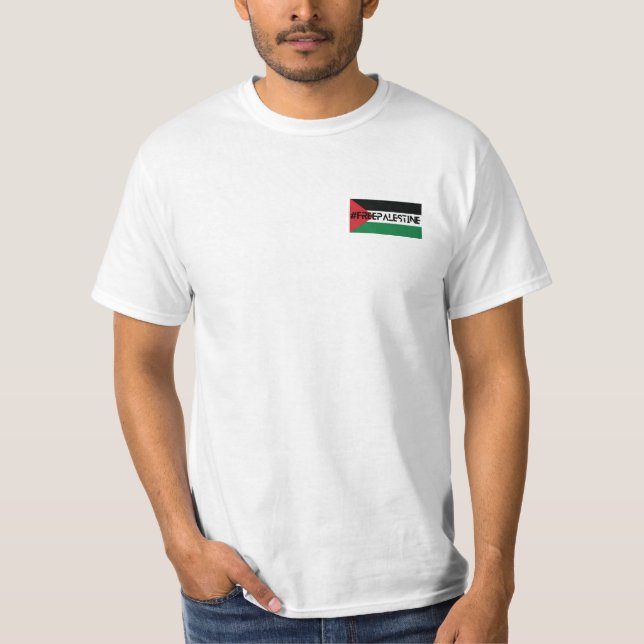 Liberdade Palestina Onde está DJ Khaled? Camiseta (Frente)