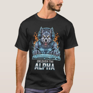 Libere A Camisa Alfa Do Lobo Jogador   Cyberpunk E