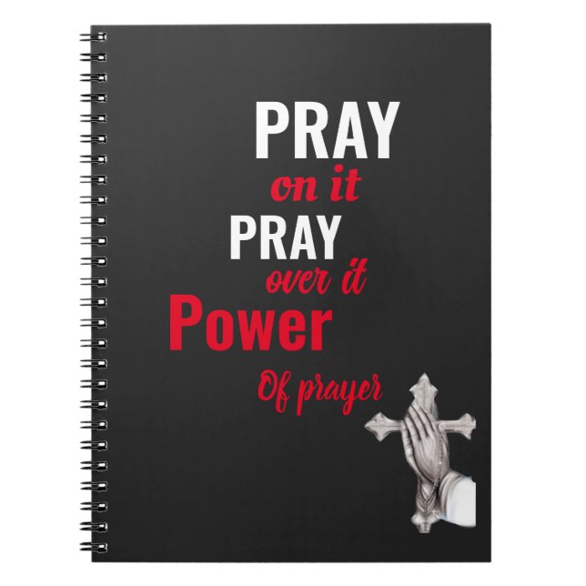 "Libere a sua fé no nosso caderno de Bíblias. (Frente)