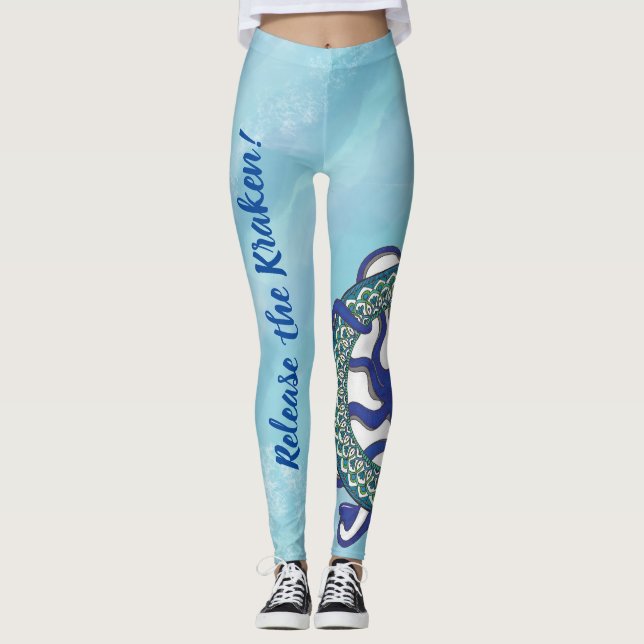 Libere as leggings Kraken (Frente)