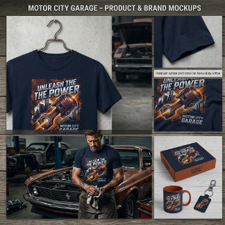 Libere o Poder, Camiseta Gráfica Motor City Garage