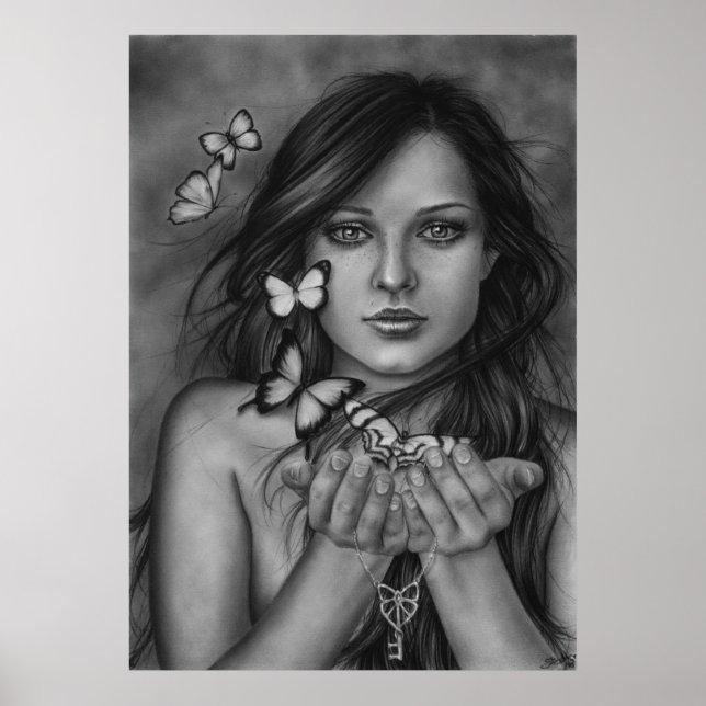 Libere o Poster das borboletas (Frente)