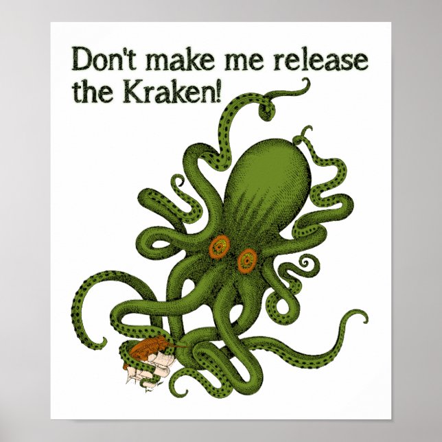 Libere o Poster Kraken Funny (Frente)