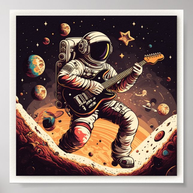 Libere seu lado criativo com o Poster de astronaut (Frente)