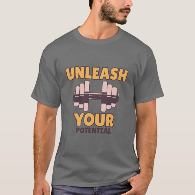 Libere sua camisa 50 50 T potencial para homens (Frente)