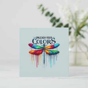 Libere suas cores - Dragonfly artística