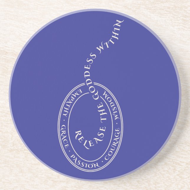 Liberte a Deusa na Porta copos Sandstone (Frente)