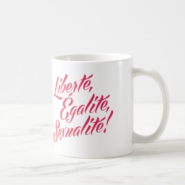 Liberté, égalité, sexualité! Caneca clássica (Direita)