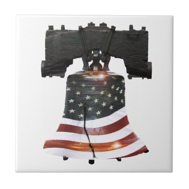 Liberty Bell com bandeira americana (Frente)