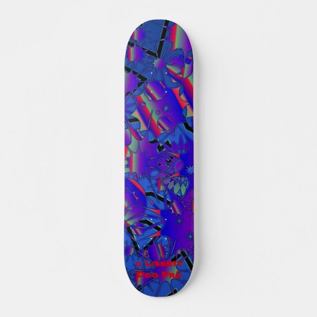 LIBERTY DOG PRO COMPRO NEON LIGHT SKATEBOARD - COM (Frente)