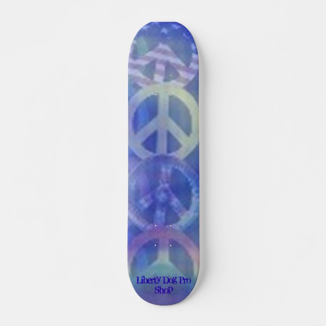 LIBERTY DOG PRO SKATEBOARD - ROAD TO PEACE - PARTI (Frente)
