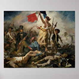 Liberty Liderando Pessoas por Delacroix - Poster