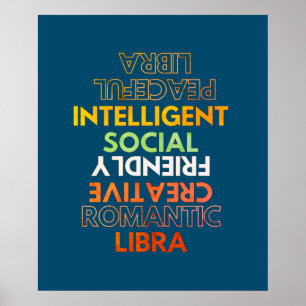 Libra Caracter Birthday - Poster
