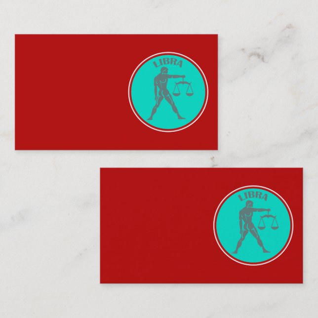Libra Cartão de visita (Frente/Verso)