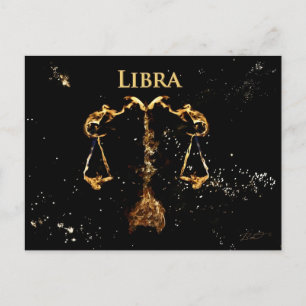 Libra - Cartão postal