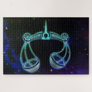 libra, escamas, quebra-cabeça zodiac