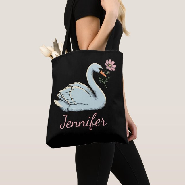 Libra Gift: Tote Bag com Símbolo Cisne (Close Up)