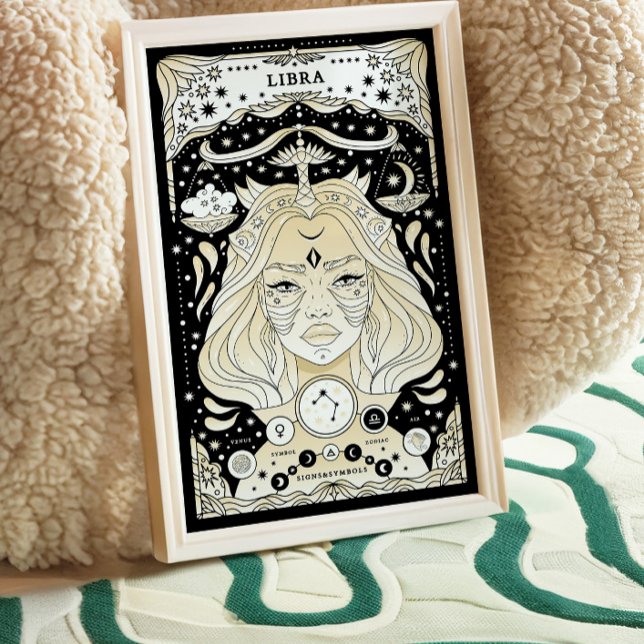 Libra Harmonioso e Equilibrado - Poster do Zodíaco (Criador carregado)