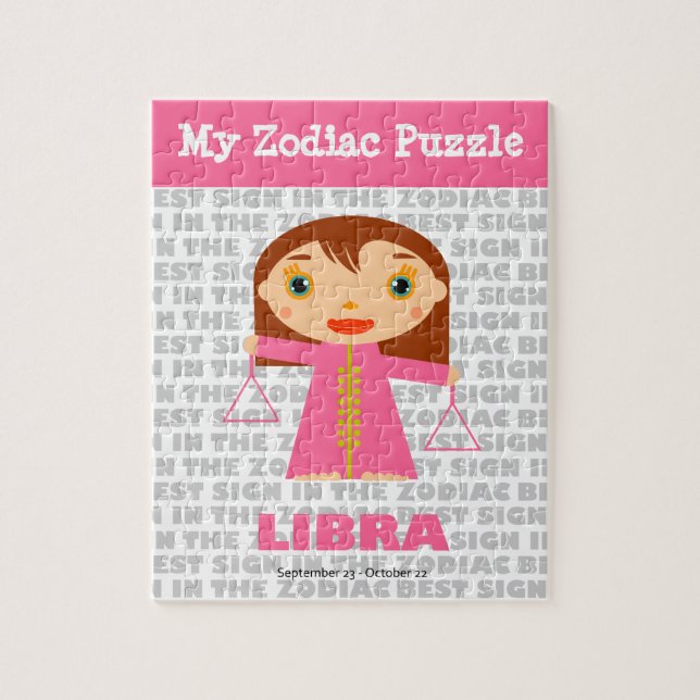 Libra, meu Quebra-cabeça Zodiac (Vertical)