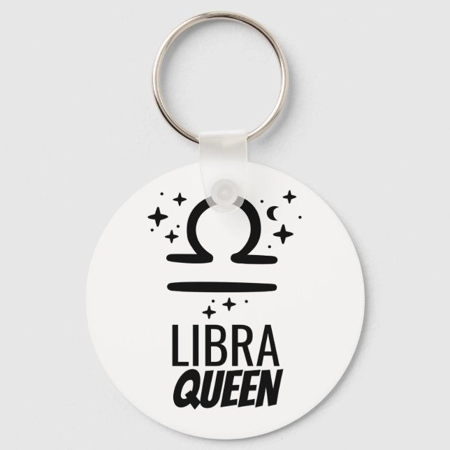 Libra Queen Button Chaveiro (Frente)