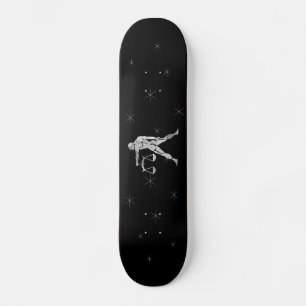 Libra Silver Zodiac Símbolo Skateboard Deck