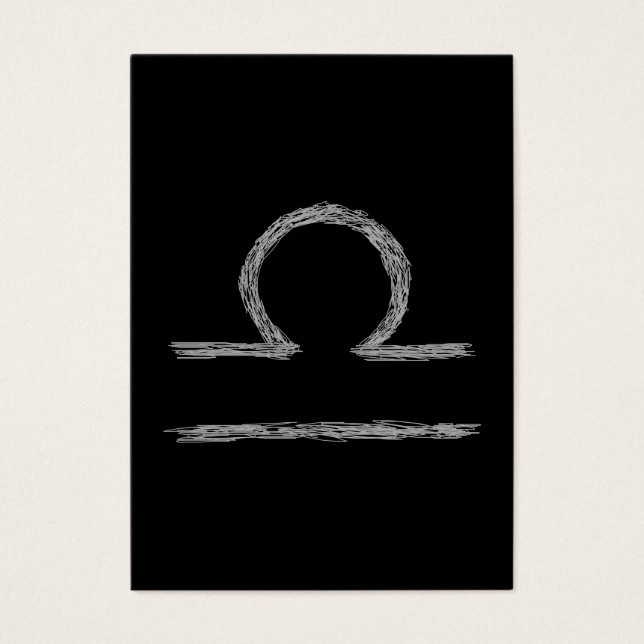 Libra. Sinal Astrológico Zodíaco. (Frente)