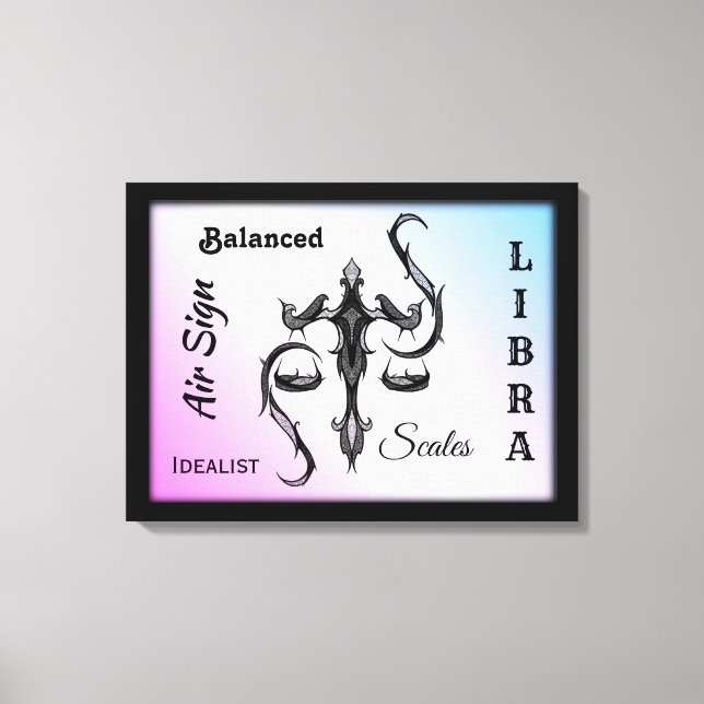 Libra Zodiac - Canvas (Frente)