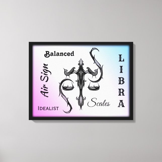 Libra Zodiac - Canvas (Frente)