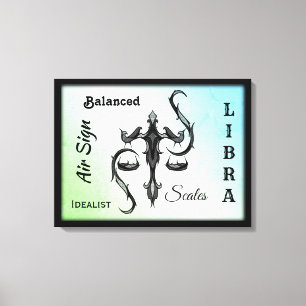 Libra Zodiac - Canvas