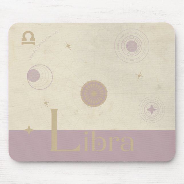 Libra Zodiac Mousepad (Frente)