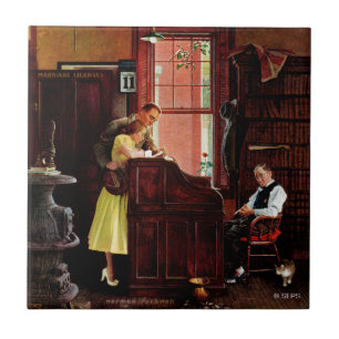 Licença de casamento de Norman Rockwell