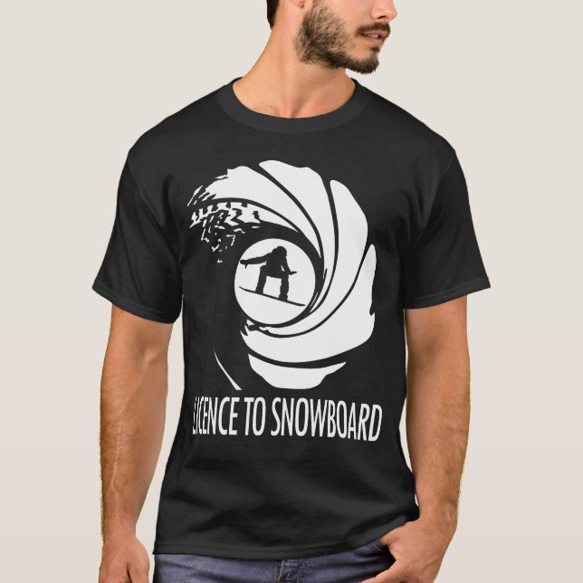 LICENÇA PARA CAMISETA DE SNOWBOARD Design para Hom (Frente)