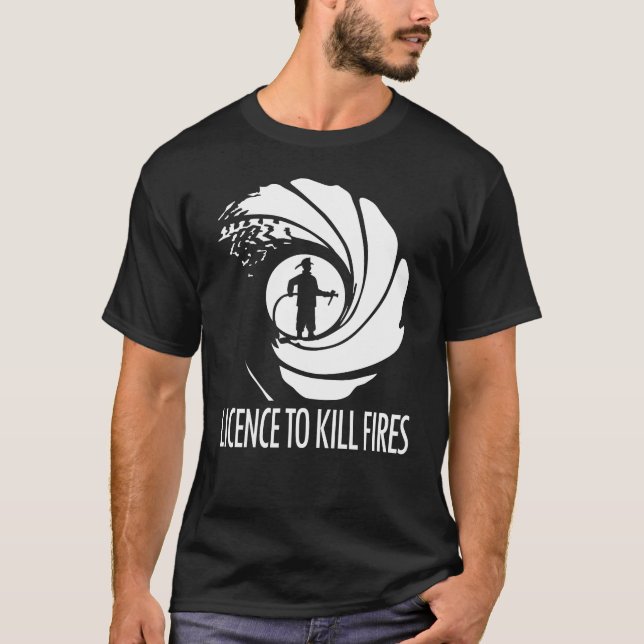 LICENÇA PARA MATAR INCÊNDIOS Camiseta de design (Frente)