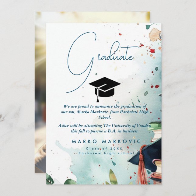 Licenciação Filho I Anúncio Colorido (Frente/Verso)