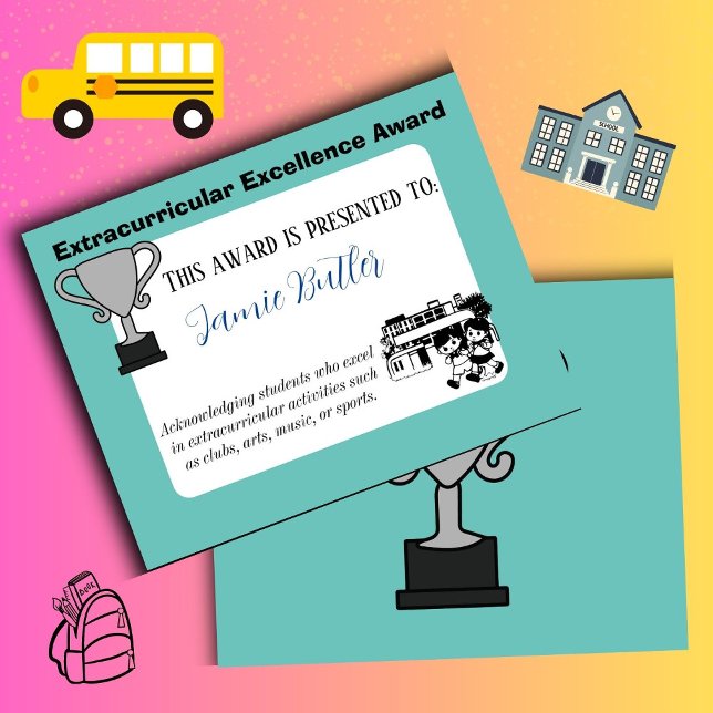 Licenciatura de prêmio de Excelência (extra curricular)