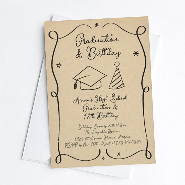 Licenciatura e Convite de Aniversário (Criador carregado)