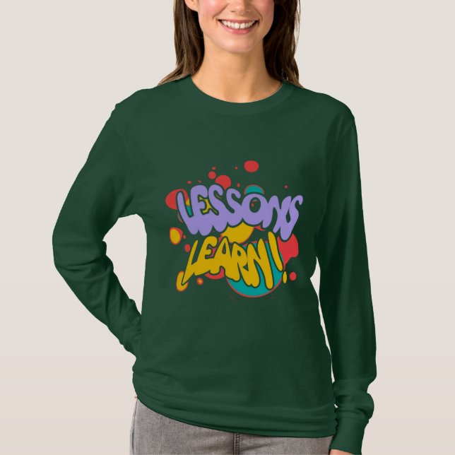 LIÇÕES DE SALPICOS DE TINTA FEMININAS CAMISA DE MA (Frente)