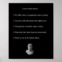 Lições de Seneca Poster - Filosofia Estônica
