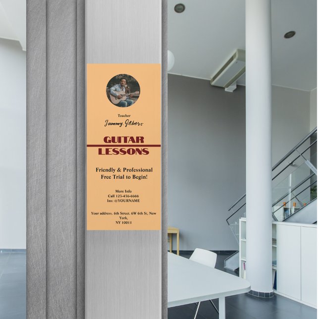 Lições de violão Magent Poster (Criador carregado)