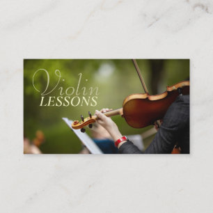 Lições de Violino, Instrutor, Cartão de visita 