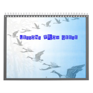 LIÇÕES DO CALENDÁRIO DOS GANSOS