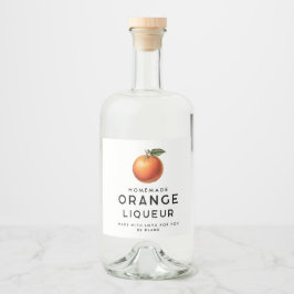 Licor de laranja caseiro com laranja