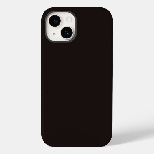 Licorice Black Tough iPhone 14 Case (Verso)