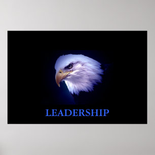 Liderança Motivada Águia Azul Poster