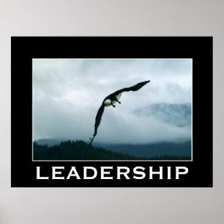 LIDERANÇA ~ Poster de Motivação da Águia Balda Voa