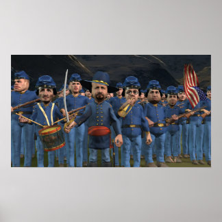 Liderando a carga - Poster pequeno