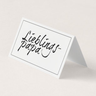 Lieblingspapa - Schwarzer Schriftzug 00001