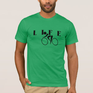 "LIFE" Camiseta Gráfica de Bicicleta Ciclismo Mo